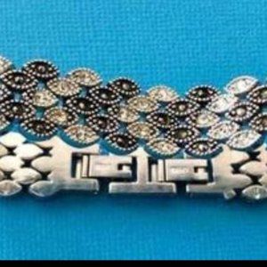 Marcasite gruen watch bracelet and earring set